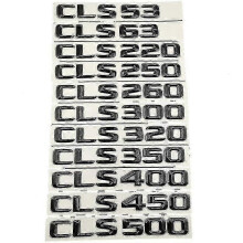 (CLS55-Glansig svart) 3D ABS-logotyp CL53 CL63 CL220 CL300 CL350 CL400 emblembokstäver klistermärk