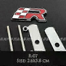 (R-07) 1 st bilstyling metall 280 nummer Cupra emblem bricka grill grillklistermärken lämpl