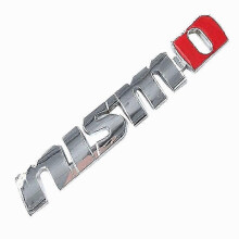 (Klistermärken) Nismo Bokstav Auto Bilstyling Metallklistermärke Frontgrill Badge Emblem Dekoratio