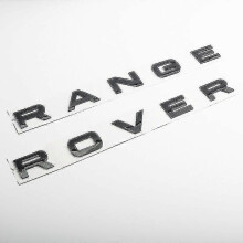 (Glansande svart RR) 3D ABS-logotyp Range Rover-bokstäver Emblemklistermärke Bilhuv Emblem för Ran