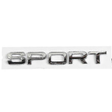 (Sport Krom) 3D ABS-logotyp Range Rover-bokstäver Emblemklistermärke Bilhuv Emblem för Range Rov