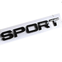 (Sport Glansigt Svart) 3D ABS-logotyp Range Rover-bokstäver Emblemklistermärke Bilhuv Emblem f