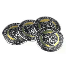 (Tiger) Bilstyling 4 st 56 mm 3D Aluminium Djur Lejon Tiger Örn Emblem Fälgklistermärke