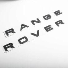 (Mattsvart RR) 3D ABS-logotyp Range Rover-bokstäver Emblemklistermärke Bilhuv Emblem för Range Rov