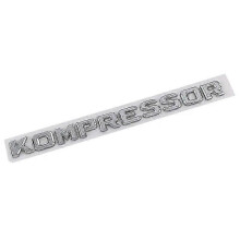 (188x13mm-Krom) 3D ABS Kompressor-logotyp med bokstäver, bagageutrymmesemblem för C E SLK 230 20