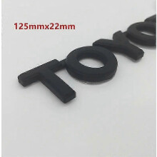 (svart T-OYOTA) 1 st 3D ABS vitz VVTI D4D HILUX HIACE bilbokstäver emblem bakre bagageutrymmets dekaler