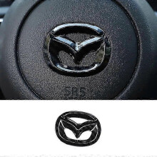 (Stering Carbon) Bilgrill Badge Bagage Emblem För Mazda 3 Axela 2020 Rattklistermärke Carbon