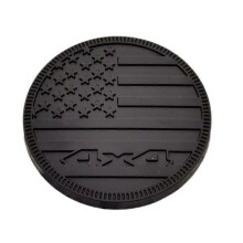 (Helsvart) 3D-metall sidoskärm bakre bagagerumsmärke emblem klistermärke 4X4 amerikansk flagga f