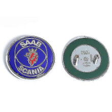 (SCANIA bak 1 st) 68 mm 2 3-stifts Saab bil framhuv motorhuvslogotyp bak bagageutrymme stötfångar