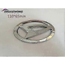 (1 st 11 cm silver) 1 st ABS Daihatsu bil motorhuv grill bak bagageutrymme emblem klistermärke fö