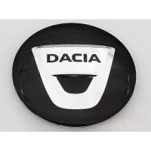 (DACIA svart-60mm silverkåpa) 4 st nyaste Dacia 56mm 60mm logotyp bilemblem navkapslar bilfälg