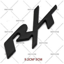 (T-05) Metall R/t Rt-logotyp emblembricka bilgrillklistermärken för Dodge Journey Charger Challenger