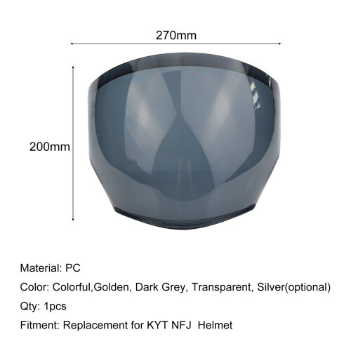 NFJ Visor de repuesto 27x20cm PC Colorido 1