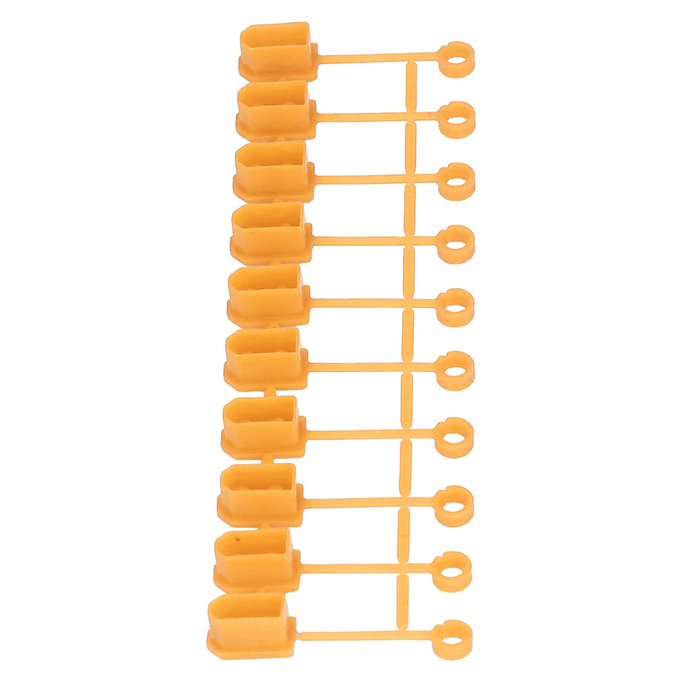 30Pcs Waterproof Xt60 Lithium Battery Terminal Covers, 5.6X1.1cm Yellow 9481339769461