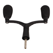 Sechskant-Doppel-Kipphebel 39 g 4,4 mm Welle mattschwarz
