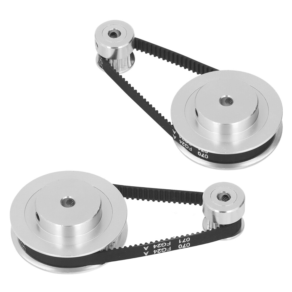 Aluminum Gt2 Synchronous Wheel Set 2 Pulleys 200Mm Length 6Mm Belt 5Mm Bore 5011339769594