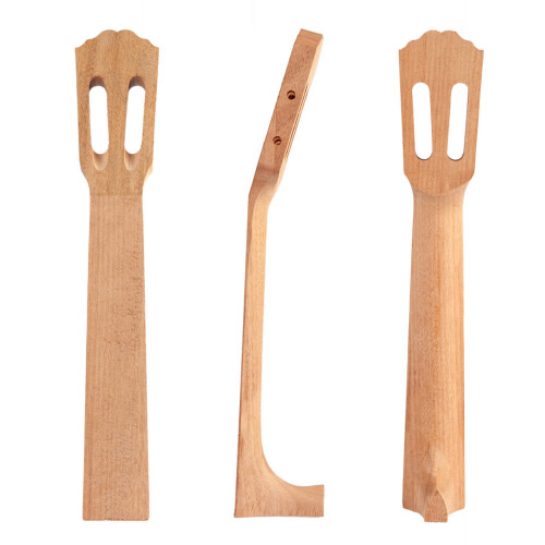 Wave Head Ukulele Head Neck Acacia for 26 Inch Ukulele 2