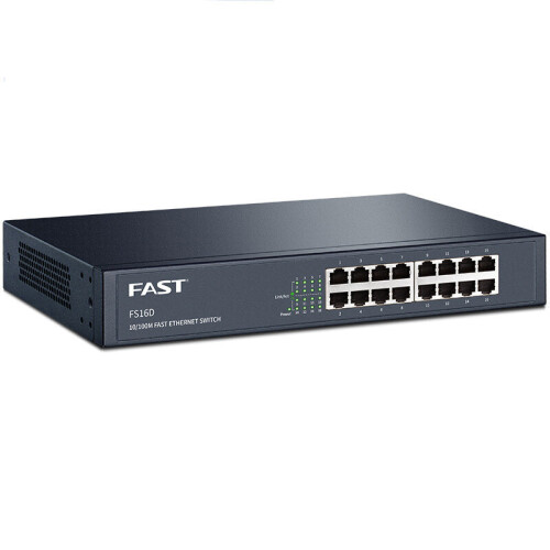 16 Port Unmanaged Ethernet Switch Network Switch Metal Ethernet Splitter Traffic Optimization Desktop Plug and Play 2