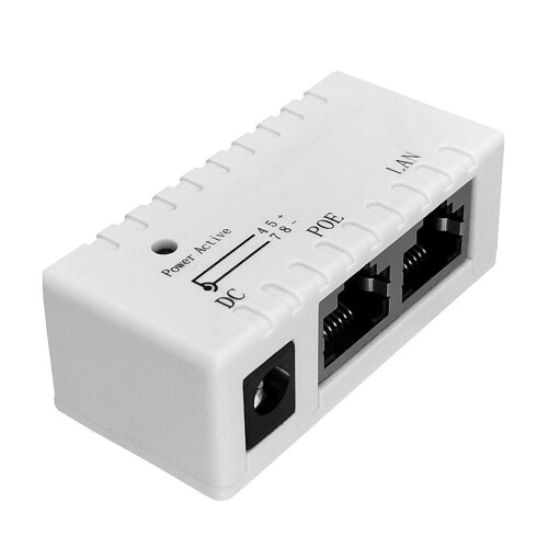 (Black) 100M Ethernet Network Switch Separator Network Hub Splitter POE Power Supply Box 2