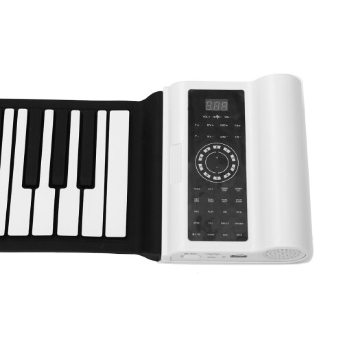 (Blue) Electronic Hand Roll 88 Key Piano with Bluetooth and Dual Speaker 2
