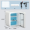 ELECWISH (20L White) Tabletop Mini Fridge Electric Cooler Warmer AC/DC 9