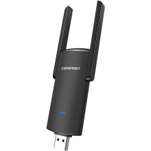 WiFi Receiver Network Card USB Wifi Adapter 1300Mbps RTL8812BU Dual Band 2.4GHz/5.8GHz for PC Black Ethernet Wi-Fi Dongle External Antenna