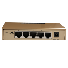 (US Plug) 5-port 100Mbps Switch Wall Mounted Enterprise Metal Network Hub Splitter Fast Ethernet Switch