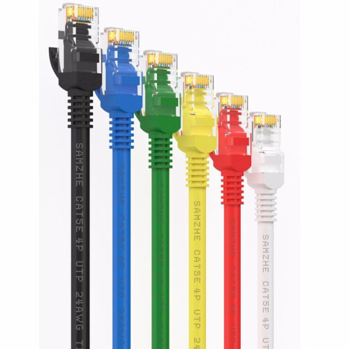 (Black, 5M) 0.5m / 2m / 5m Networking Cable RJ45 Cat 5 Ethernet Cable Patch Cord LAN Networking Cable Adapter 1