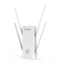 (US Plug) Repeater Dual Band 2.4G/5G 1800Mbps Wireless WiFi Repeater Router with 4x5dBi External Antennas