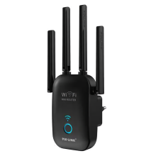 (White, EU Plug) Dual Band Wireless Repeater Signal Amplifier High Power AP Routing MU-MIMO WiFi Range Extender