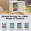 ELECWISH (20L White) Tabletop Mini Fridge Electric Cooler Warmer AC/DC 6