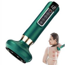 (Green)Smart Anti-Cellulite Massager, 12 Modes Infrared Gua Sha Vacuum Cupping Therapy, Electric Body Sculpting Machine At Home Use