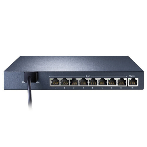 9 Port 100M POE Switch Ethernet Network Splitter Hub 83W Switch for Camera Wireless AP 1