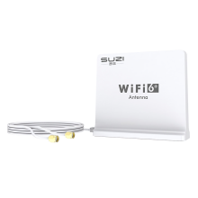 High Gain Antenna Dual Band 2.4G 5G WiFi RPSMA Male Connector Antenna Magnetic Base 1.5m Cable for Routers Network Card