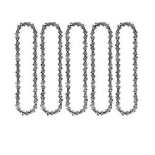 (5 PACK) 4 Inch Mini Chainsaw Chain Replacement compatible Cordless Electric Portable All 4 Inch Min