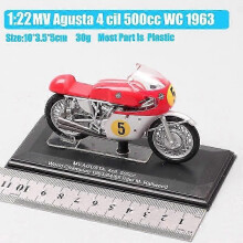 1 22 Scale Vintage Italeri MV Agusta 500cc World Champion 1967 Rider #1 G Agostini Diecast Motorcycle