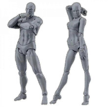 1 set di figure da disegno per artisti, modello di action figure, manichino umano