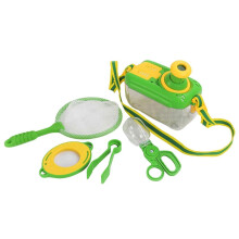 1 set di kit per catturare animali per bambini con scatola di visualizzazione, retino per farfalle,