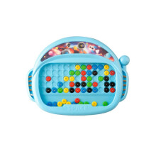 1 Set Magnetic Drawing Board with 50 Colorful Beads Pen DIY Colorful Dot Art Early Education Kids Doodle
