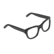 Gafas de mu?eca 1/6, de plástico ABS, sin lentes, ideales como regalo para ni?os.