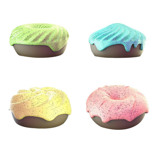 Long-Lasting Pet Cage Deodorizer Doughnut Scent for Cat Litter Box – 4pcs 1