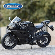 1:12 2020 Yamaha YZF-R6 Black Die Cast Vehicles Collectible Hobbies Motorcycle Model Toys