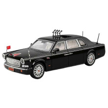 1:24 HongQi Hohe Simulering Legeringsbilmodell Leksak Gjuten Leksak för Barn Vuxna Present