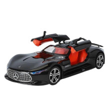 1:24 Benz AMG Vision GT DieCast-modell Ljud- och ljuspresent (svart)