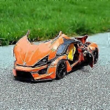 1:24 W Motors Style FENYR Hypersport Legeringssportbilsmodell Gjuten Metall Leksaksracerbilsmodell Ljud