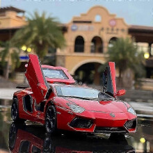 1:32 Alloy Sports Car -malli, painevalettu metalliajoneuvo, jossa ääni ja valo, lapsille, lelulahja