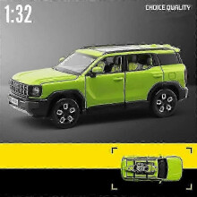 1:32 Legering SUV Bilmodell Diecasts Metall Terrängfordon Simulering Ljud Ljus Samling Barnleksaker