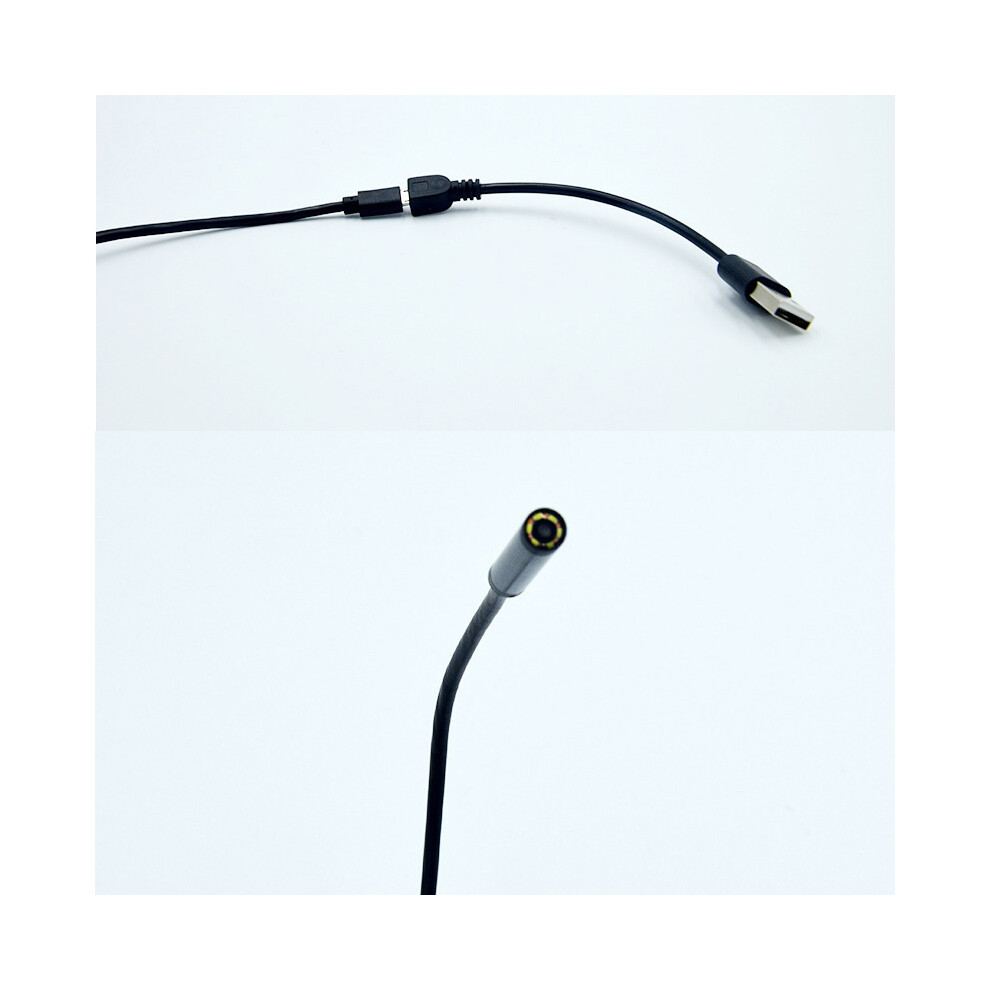 7Mm Hd Waterproof Usb Endoscope With Flexible Wire 1M/3.3Ft 9471339772578