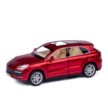 1:32 Skala Passar Porsche Cayenne Turbo DieCast Bilmodell Barn Leksaksfordon med dragkrok, legeringsgjuten