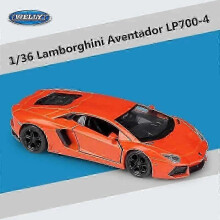1:36 Legerings sportbilsmodell, gjuten simulering, metallleksaksbil lämplig för Lamborghini Aventador-kollektionen